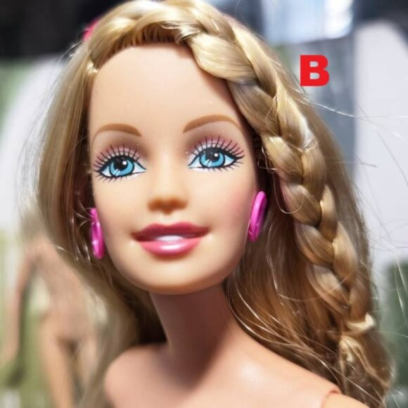 Vtg Barbie Dolls Mattel 1999 Nude Pretty Face Fashion Dolls Y2K Style 11.5 Inche - Picture 7 of 11